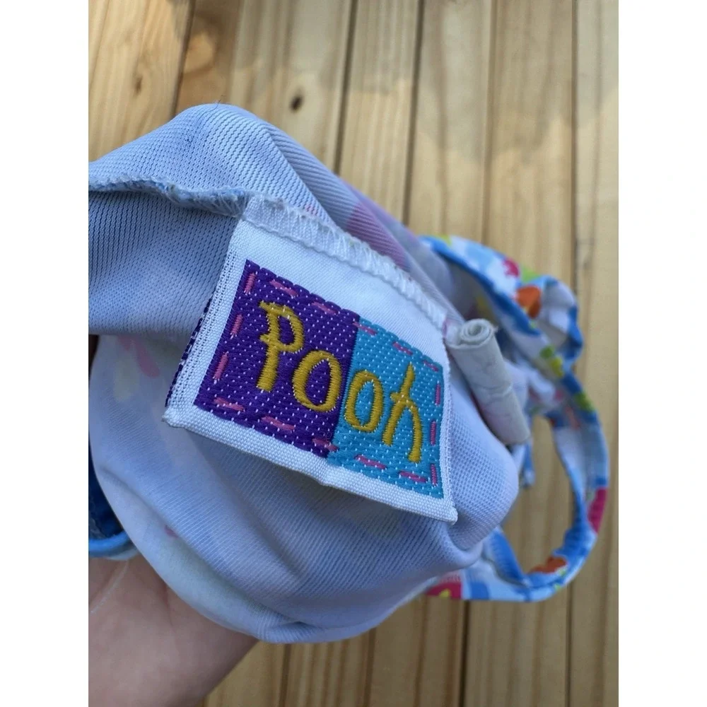 Vintage 90's Winnie the Pooh‎ Disney Flowers Swimsuit Size 6 Ruffle Gingham